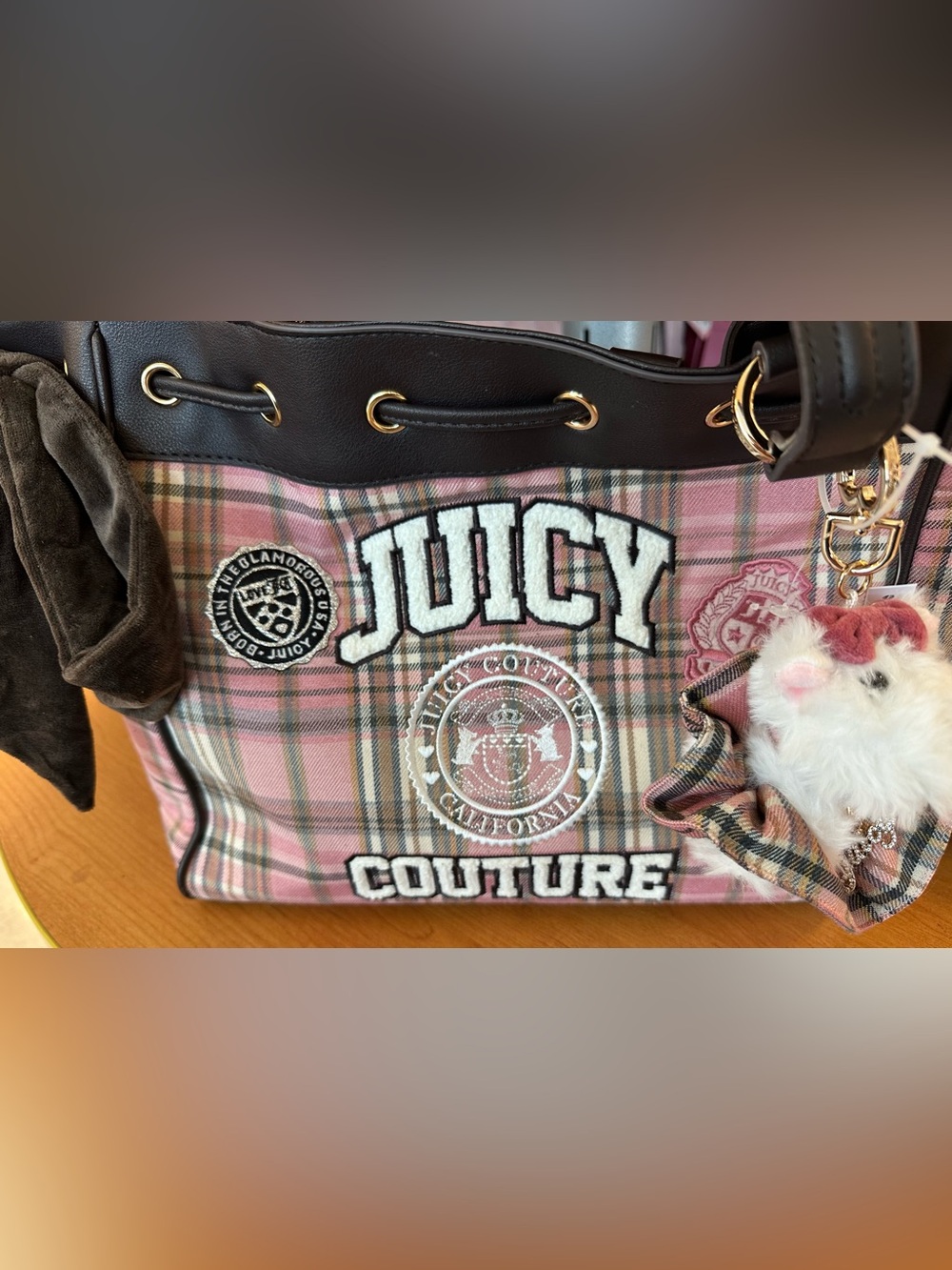 Juicy couture vintage daydreamer with dog charm